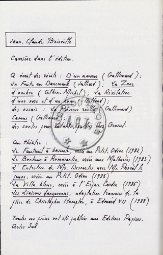 Les programmes de Théatre de l\